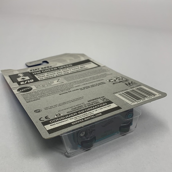 Hot Wheels Fiat 500e HW green speed car toy new by Mattel 144/250 - Picture 14 of 17